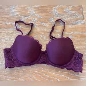 Maroon VS / Victoria’s Secret Demi Bra
